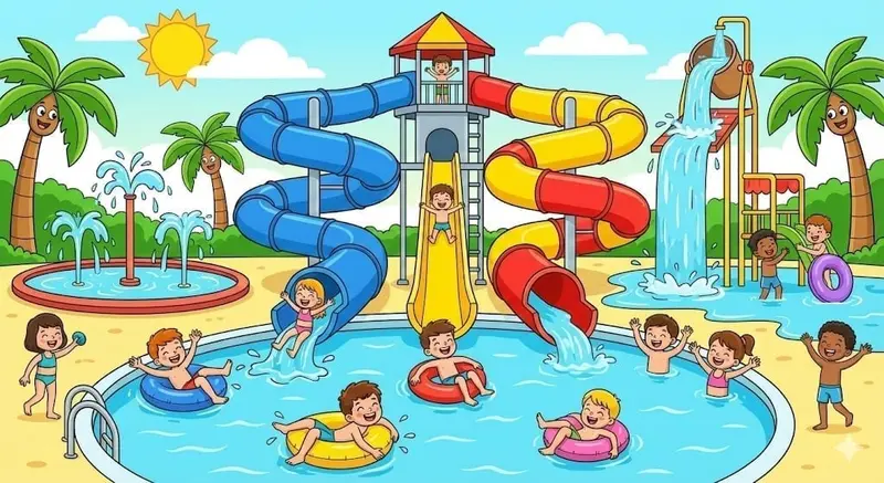Water Playground Jigsaw Puzzle - Splash Zone & Kids Fun Activities
